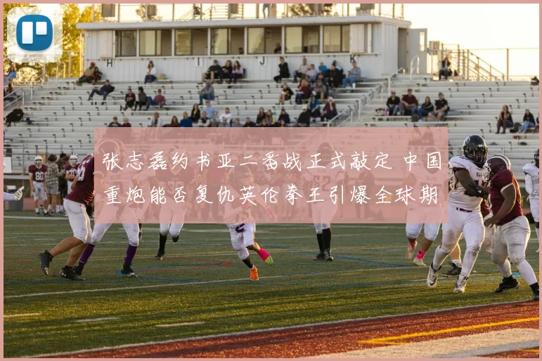 张志磊约书亚二番战正式敲定 中国重炮能否复仇英伦拳王引爆全球期待